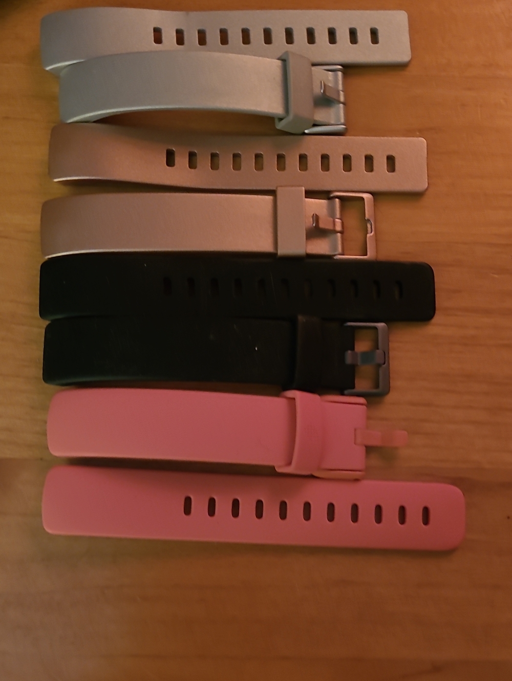 Silicone Replacement Watch Bands Fitbit Inspire - Pink, Black, Silver,Rose